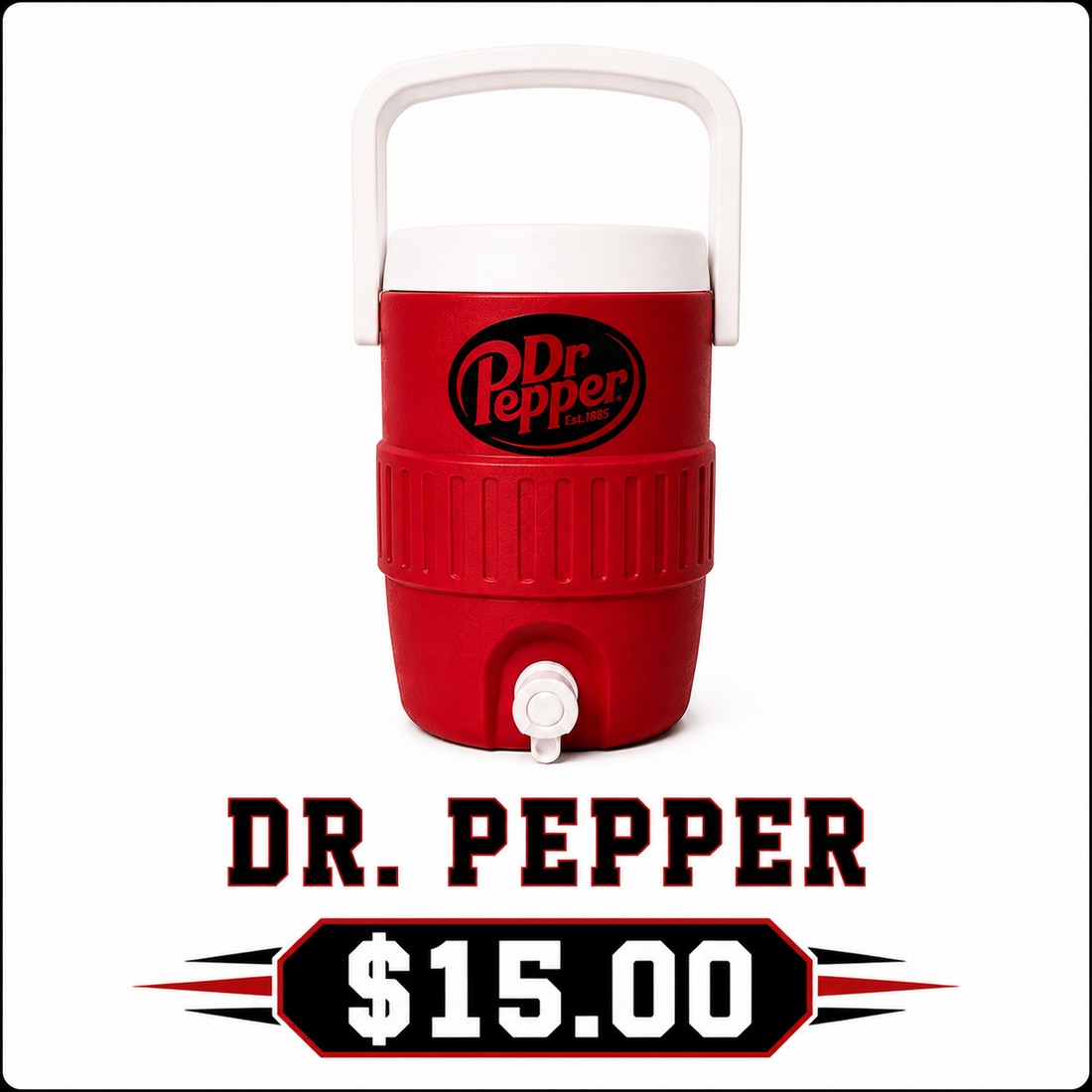 Dr. Pepper mini cooler