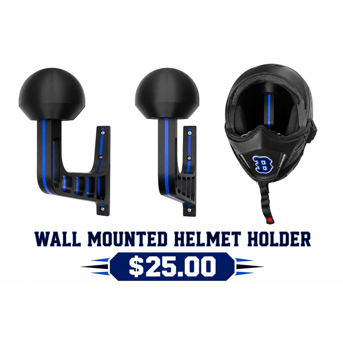 Wall mounted helmet holder category preview