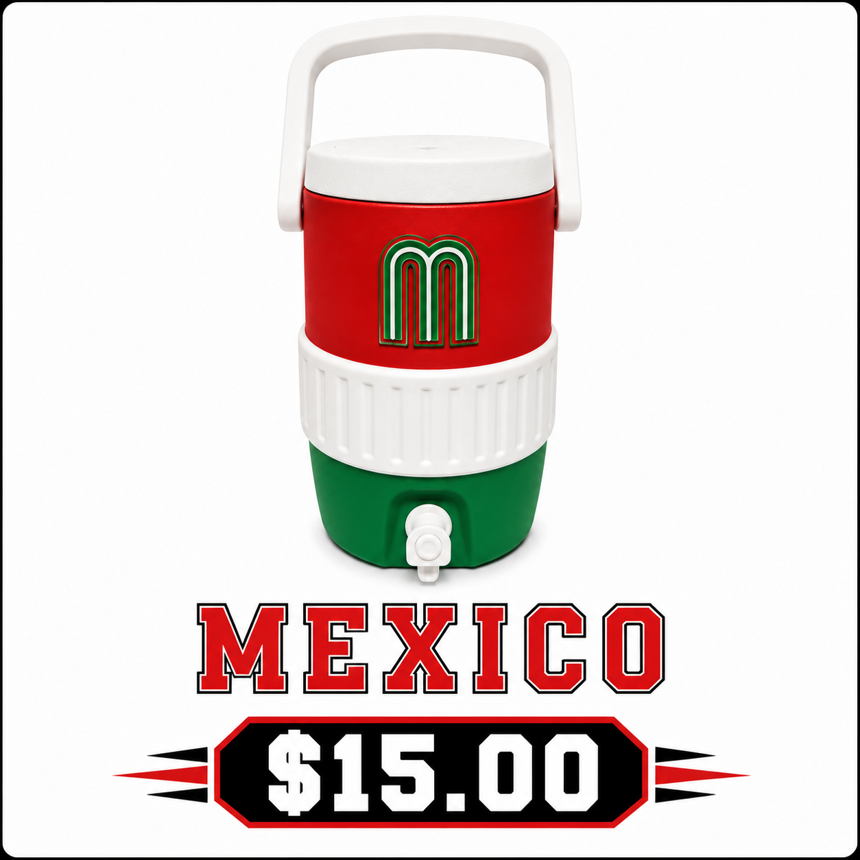 Mexico 3 color mini cooler