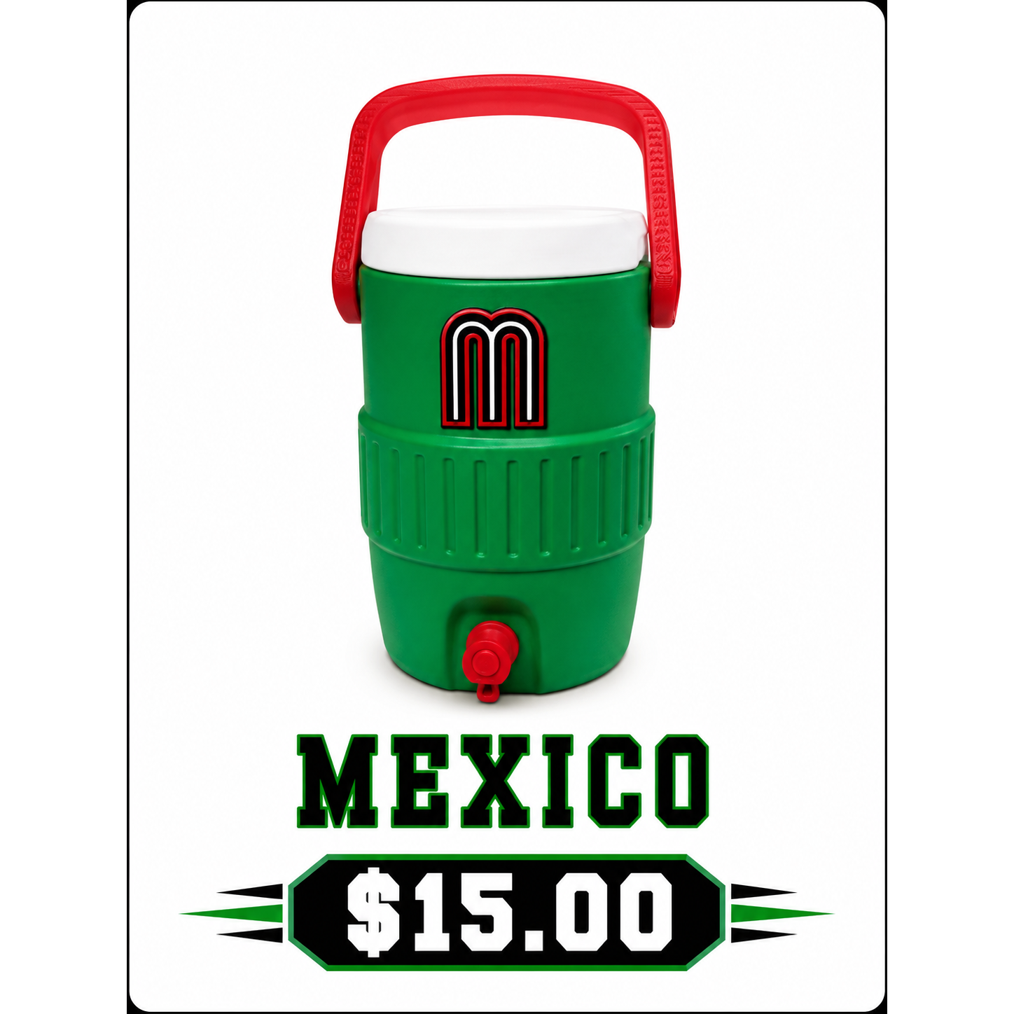 Mexico Baseball mini cooler