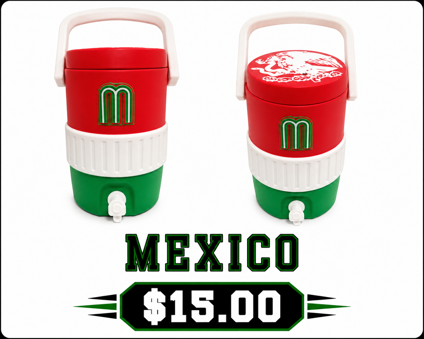 Mexico BB Koozie mini cooler