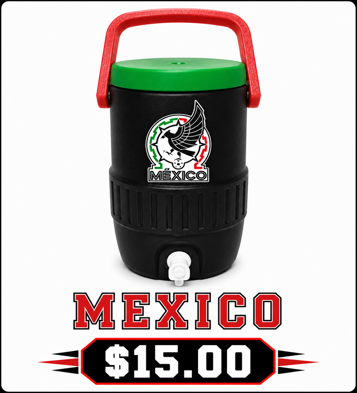 Mexico Black Koozie mini cooler