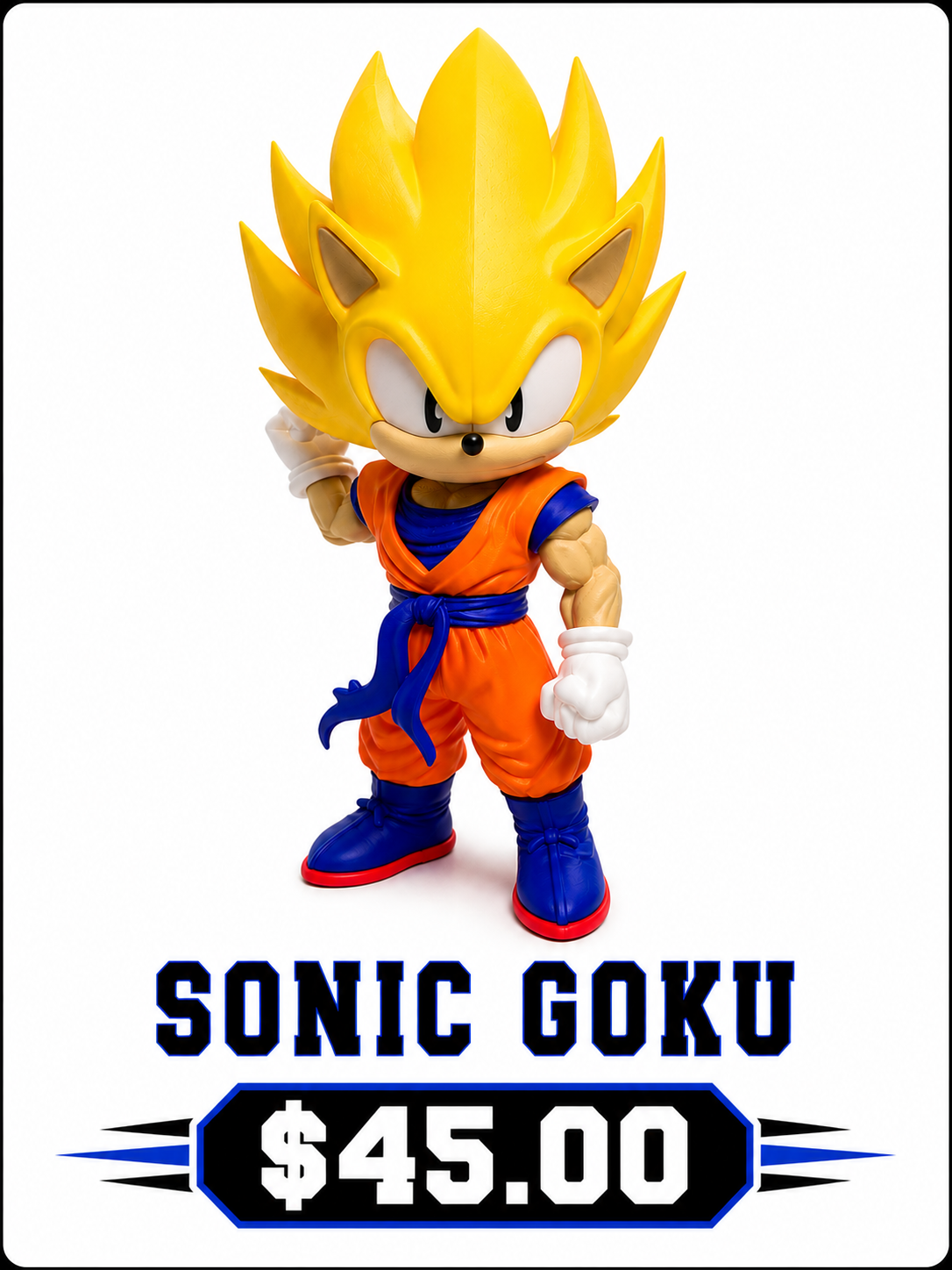 Sonic Goku collectable figurine