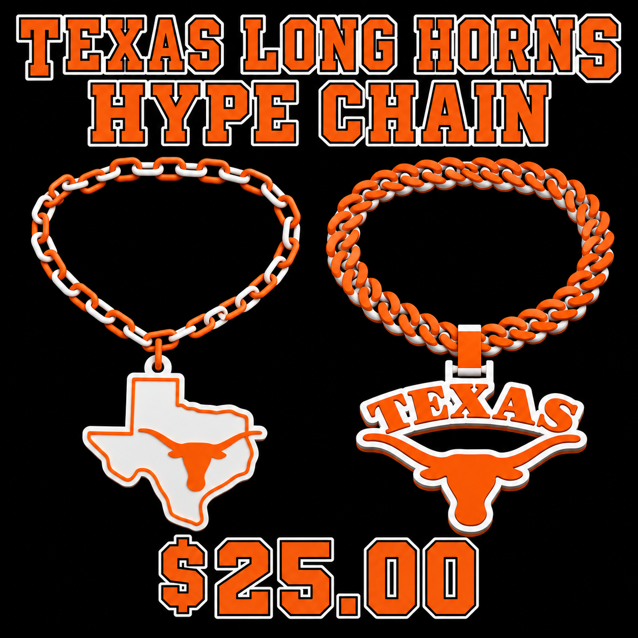 Texas Long Horns hype chain category preview